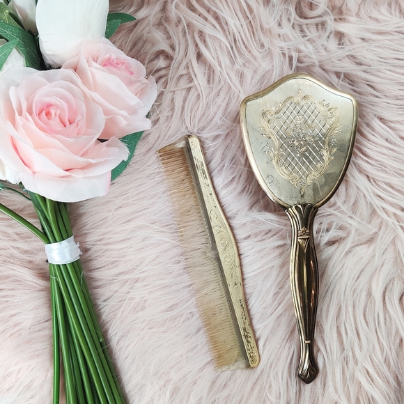 Vintage Other - Victorian revival  antique Brush & comb vanity set